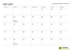 WFT 2025 Photo Calendar